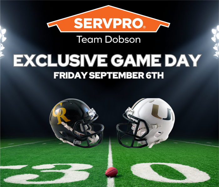 SERVPRO Team Dobson Sponsors Crestview vs. United Football Game