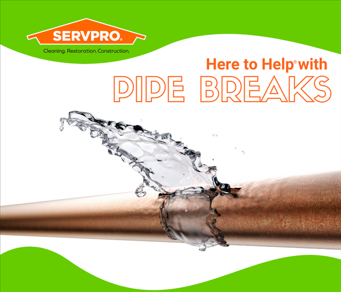 pipe breaks call servpro